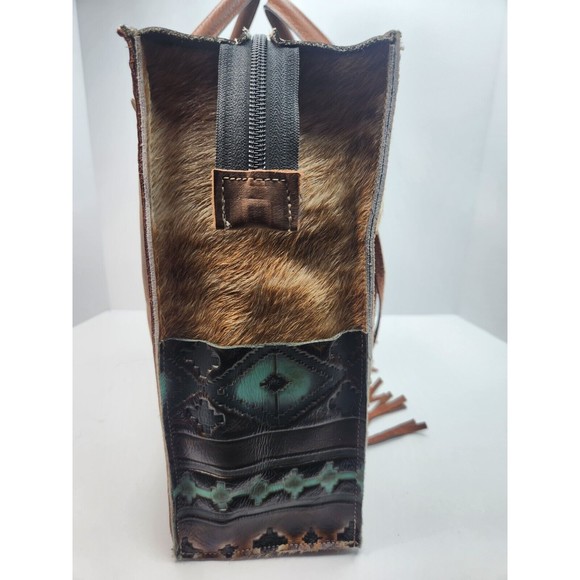 Holy Cow Couture Designer All Purpose Tote Cowhide  Tassels NWT Handmade… - Picture 4 of 9